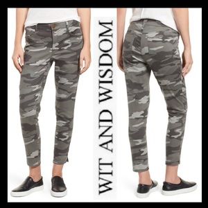 Wit & Wisdom High Waist Camo Skinny